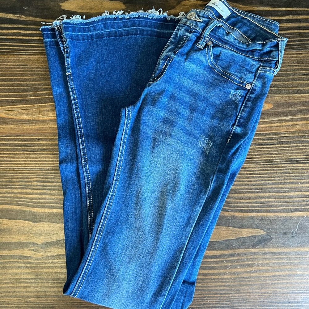 KanCan Dark Blue Flare Jeans